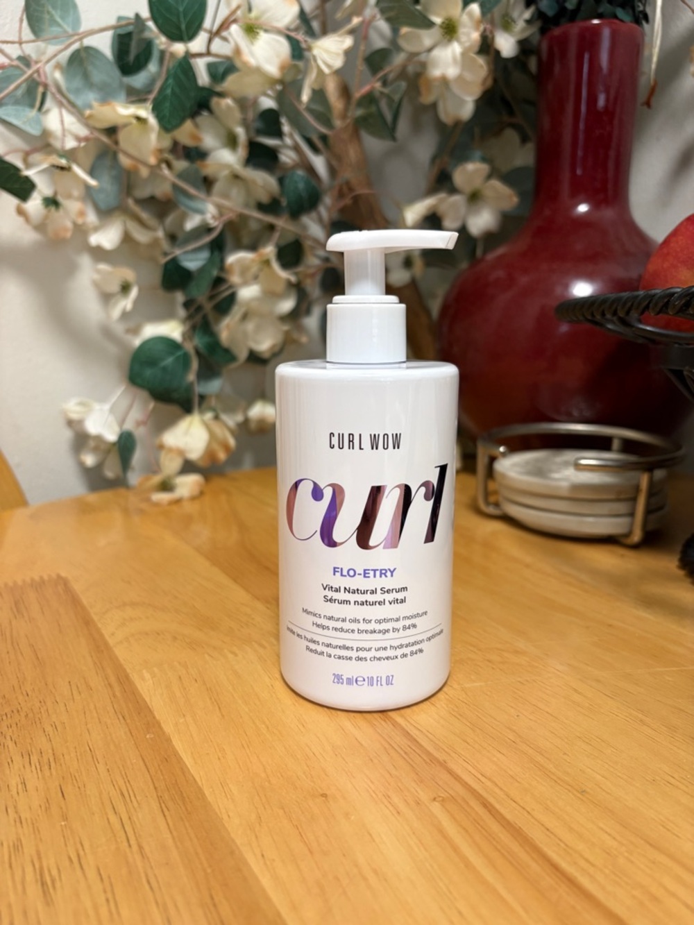 Curl Wow ~ Curl FLO-ETRY Vital Natural Serum, 295ml/10 fl.oz, NWOB, No box, New